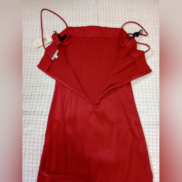 NWT Red Rampage Women's Cocktail Dress with Side Slits and Sequin Hem | Size 7 - Picture 13 of 14